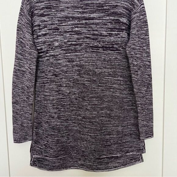 Ellen Tracy Sweater Top Womens Medium Purple Knit Long Sleeve Boat Neck Pullover - Picture 3 of 12